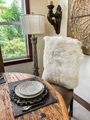 Linen New Zealand Sheepskin 2' x 3' by Hudson Hides