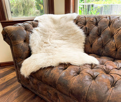 Linen New Zealand Sheepskin 2' x 3' by Hudson Hides