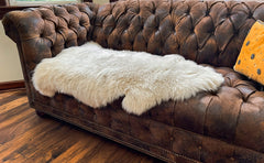 Linen New Zealand Sheepskin 2' x 3' by Hudson Hides