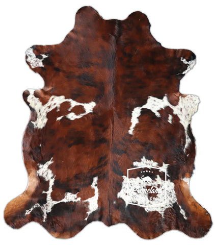 Exotic Tricolor Cowhide Rug
