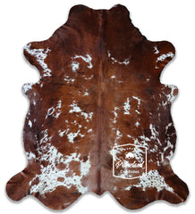 Exotic Tricolor Cowhide Rug