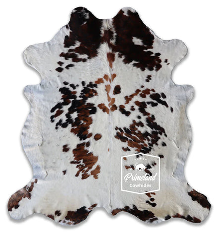 Exotic Tricolor Cowhide Rug