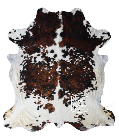 Exotic Tricolor Cowhide Rug