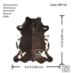 Tricolor Cowhide Rug