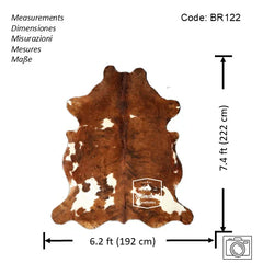 Tricolor Cowhide Rug