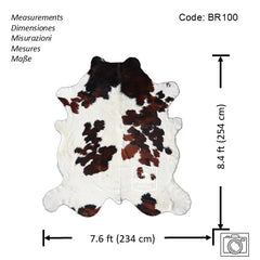 Tricolor Cowhide Rug