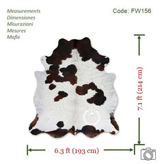 Tricolor Cowhide Rug