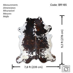 Tricolor Cowhide Rug