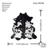 Tricolor Cowhide Rug