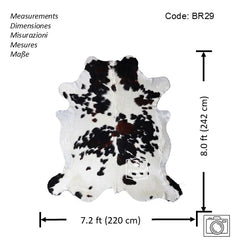 Tricolor Cowhide Rug