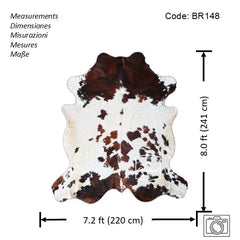 Tricolor Cowhide Rug