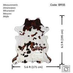 Tricolor Cowhide Rug