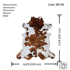 Tricolor Cowhide Rug