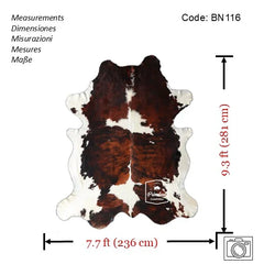 Tricolor Cowhide Rug