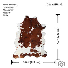 Tricolor Cowhide Rug