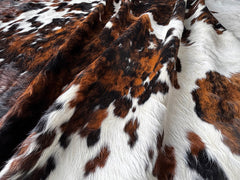 Exotic Tricolor Cowhide Rug