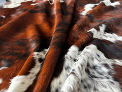 Exotic Tricolor Cowhide Rug
