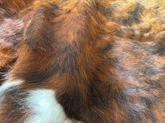 Light Brindle Tricolor Cowhide Rug