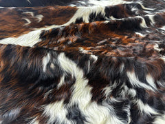 Exotic Tricolor Cowhide Rug