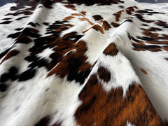 Exotic Tricolor Cowhide Rug