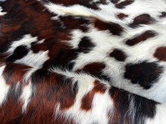 Tricolor Cowhide Rug