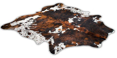 Tricolor Cowhide Rug | Hair on Cowhide Rug Tricolor | Luxury Cowhide Rug | Prime Tricolor Cowhide Rug