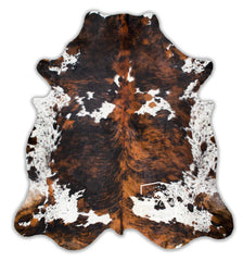 Tricolor Cowhide Rug | Hair on Cowhide Rug Tricolor | Luxury Cowhide Rug | Prime Tricolor Cowhide Rug