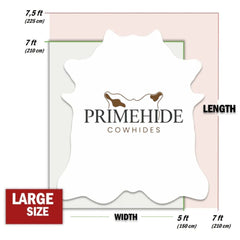 Brown and White Cowhide Rug